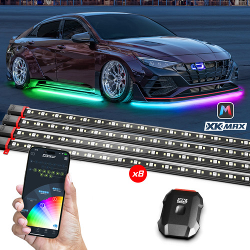 XK Glow XKmax RGBW 8pc Addressable Car Underglow Kit Universal Fitment for 12v - MX-CAR-STA User 1
