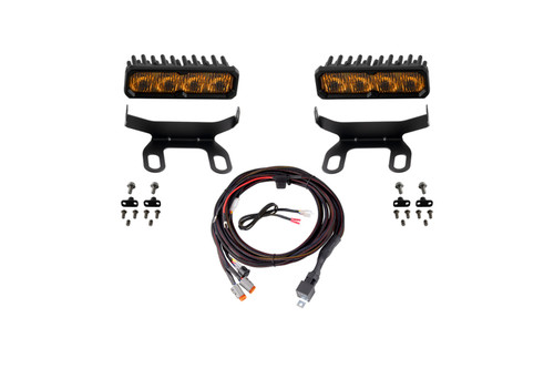Diode Dynamics 2013-2018 Ram 1500 Ram Standard SS6 Pro LED Kit Yellow Fog 3000K - DD8608 Photo - Primary