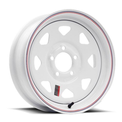 Raceline 80 Series 8 Spoke 16x8in / 8x6.5 BP / 4.5in BS - White - 8068080 Photo - Primary
