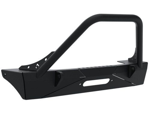 Artec Industries 2018+ Jeep JL Sentinel Front Bumper w/ Hoop - Black Powder Coat - JJ9011 Photo - Primary