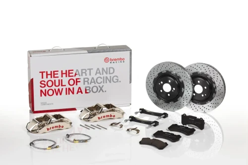 Brembo 20+ Harrier (XU80) Front GT-R BBK 6 Piston Billet 380x34 2pc Drilled - NP