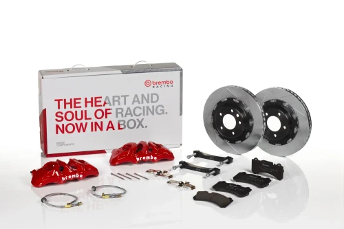 Brembo 09-15 Alphard Front GT BBK 6 Piston Cast 380x34 2pc Slotted TY1 - Black -