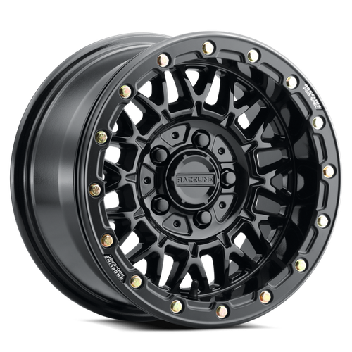 Raceline A15 Omega 15x8in / 5x114.3 BP / 0mm Offset / 68mm Bore - Gloss Black - A15GB-58012-00 Photo - Primary