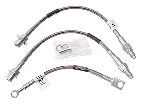 Russell Mustang Stainless Steel; AN Fuel Line Kit 651104 (87-93