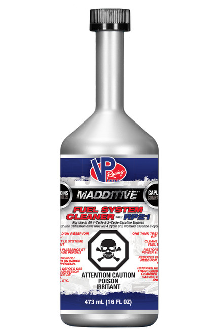 VP Racing MADDITIVE Fuel System Cleaner - 16 oz Bottle for Gas Engines (Canada Edition)