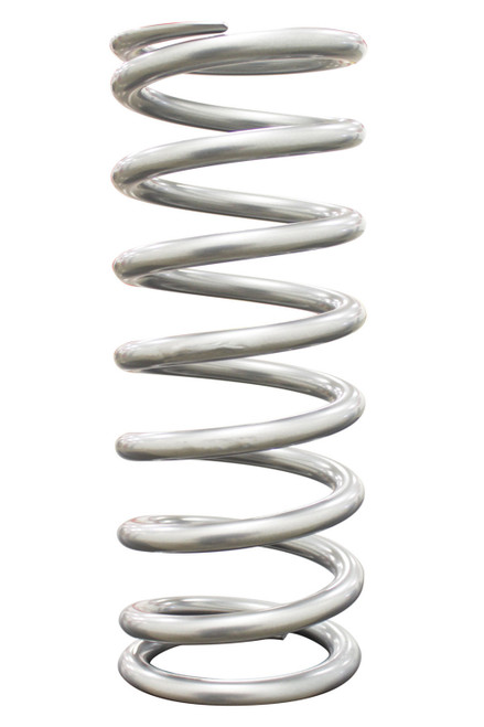 QA1 10HT600 Coil-Over Spring - 2.5 Inch ID, 10 Inch Length, 600 lb/in Spring Rate, Silver Powder Coat