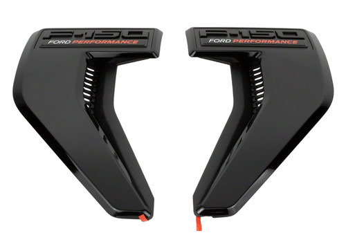 Ford Performance Fender Vent Kit for F-150 - Pair of Driver and Passenger Side Snap-In Exterior Trim in Black