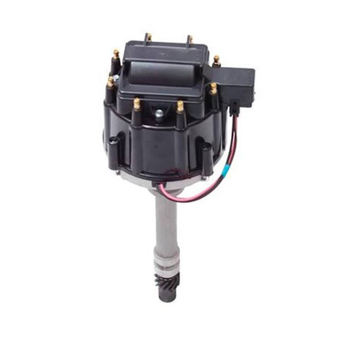 Performance Distributors Black Distributor Cap for Chevy Inline 6 Engine (Part #61720BK)
