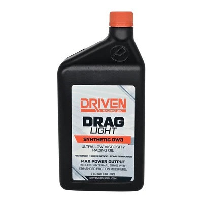 Driven Racing Oil Drag Light 0W3 Synthetic Motor Oil - 1 Quart