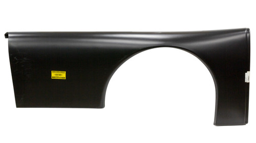 FIVESTAR Passenger Side Quarter Panel for Ford Truck - Molded Plastic Black, Part 672-27-BR