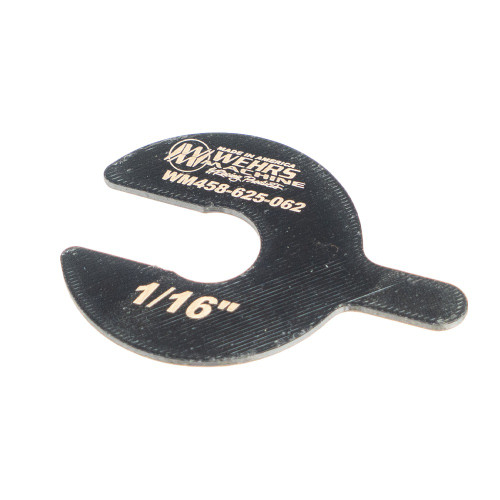 WEHRS MACHINE Bump Stop Packer Shim - 0.063 inch Thick, 5/8 inch Shaft, Black Plastic