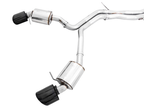 AWE Tuning Audi B9 RS 5 Sportback Touring Edition Exhaust-Resonated- Diamond Black RS Style Tips - 3015-33118 Photo - Primary