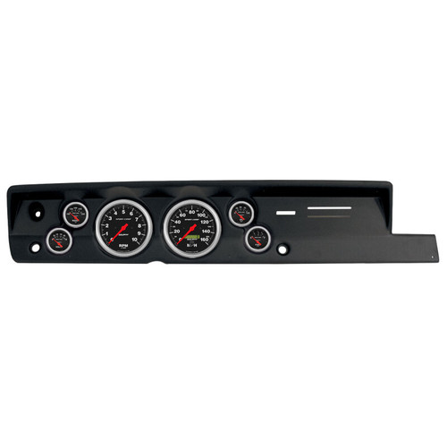Autometer 67-69 Plymouth Cuda w/ Heat Direct Fit 6 Gauge Dash Kit (5in x2 & 2 1/16in x4) - 2118-11 Photo - Primary