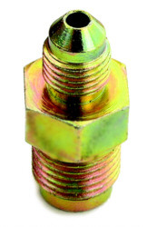 A-1 PRODUCTS #4-7/16C Steel Adapter with 4 AN Male to 7/16-20 Inverted Flare Male Fitting