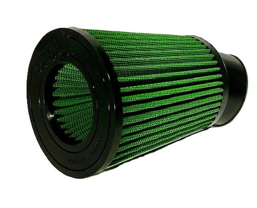 GREEN FILTER Part 7467 Cone Air Filter - Reusable Cotton Element with 3.75 inch Base and 5.25 inch Top Diameter