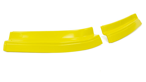 FIVESTAR MD3 Evolution Driver Side Air Valance in Yellow for Dirt Late Models, Part #32003-41751-YL