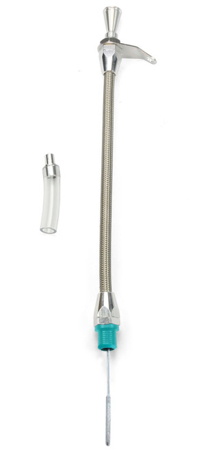LOKAR Transmission Dipstick for 6L80E Transmission - Flexible Braided Stainless Steel Housing