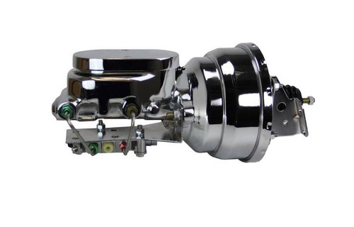 LEED BRAKES 70-81 F-Body Brake Booster with Master Cylinder, 8 Inch Chrome Dual Diaphragm