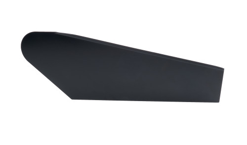 ALLSTAR Performance Spoiler Side Panel Driver Side for Late Model - 8 x 23 inches, Aluminum with Black Powder Coat Finish