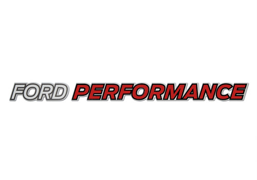 Ford Performance Decal Set M-1820-FPBED by Ford - 14-inch Red and White Logo Stickers (Pair)