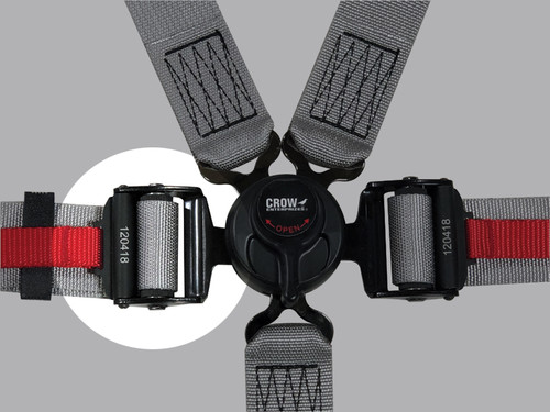 CROW Safety Gear 40002 2-Inch Aluminum Harness Adjuster Pair in Black