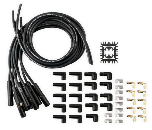 ACCEL Universal Spark Plug Wire Set with 180-Degree Ceramic Boots - Black (Part Number 9000CK)