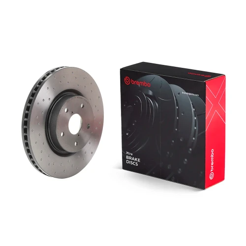 Brembo 2015 Subaru Legacy/15-19 Outback/15-20 WRX XTRA Drilled Front Rotor - 09.