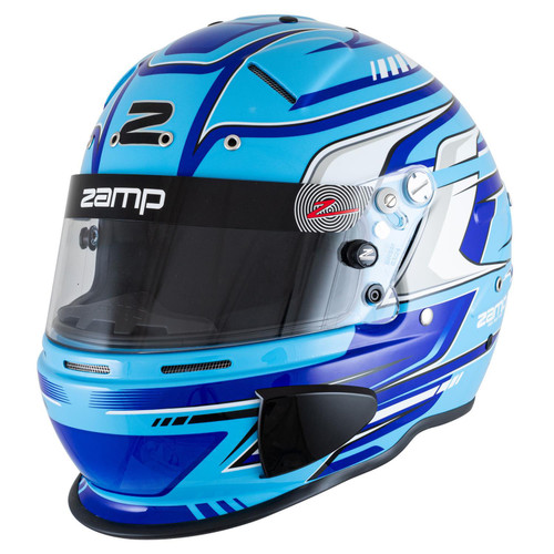 ZAMP RZ-70S Full Face Helmet with Snell SA2025 Certification – Large Blue