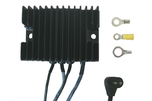Compu-Fire Voltage Regulators #55121 - Compu-Fire 22 Amp Black, OEM #74516-86, 1981-'88 Big Twin