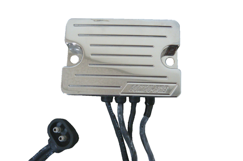 Compu-Fire Voltage Regulators #55130 - Compu-Fire 32 Amp Chrome Billet Case, OEM #74519-88A, 1989-'99 Big Twin