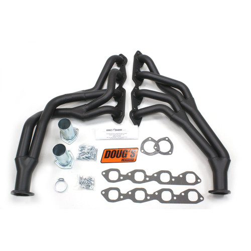Dougs Headers & Manifolds #D303Y-B - Doug's Tri Y Header 63-91 GM Truck 396-502 BBC 1 3/4-2" Primary 2 1/2" Collector Black Hi Temp Coated D303Y-B