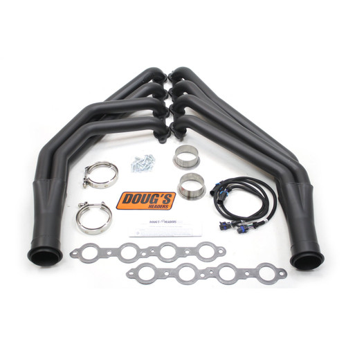 Dougs Headers & Manifolds #D314-B - Doug's Mid Length Header 73-87 C10 4.8-6.2L LS Engine Swap 2WD 1 7/8" Primary 2" Collector Black Hi Temp Coat