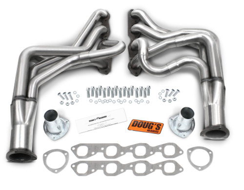 Dougs Headers & Manifolds #D318-SS - Doug's 304 Stainless Long Tube Header 78-87 GM G Body 396-502 BBC 2" Primary 3 1/2" Collector D318-SS