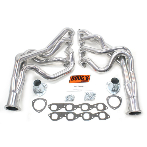Dougs Headers & Manifolds #D320 - Doug's Long Tube Header 67-69 F Body/68-74 X Body 396-502 BBC 2" Primary 3 1/2" Collector Silver Ceramic Coated D320