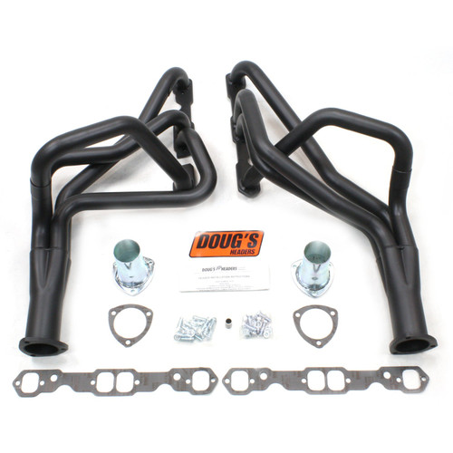 Dougs Headers & Manifolds #D330-B - Doug's Long Tube Header 78-87 GM G Body 265-400 SBC 1 3/4" Primary 3" Collector Black Hi Temp Coated D330-B