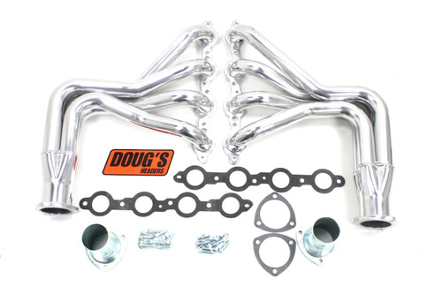 Dougs Headers & Manifolds #D3347 - Doug's Long Tube Header Various Models 4.8-6.2 LS Engine Swap Mustang II Suspension 1 3/4" Primary 3" Collecto