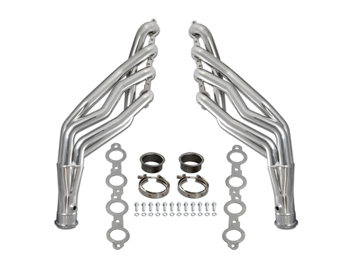 Dougs Headers & Manifolds #D3348 - Doug's Long Tube Header 63-72 Chevy C-10 4.8-6.2L LS Engine Swap 1 7/8" Primary 3" Collector Silver Ceramic Co