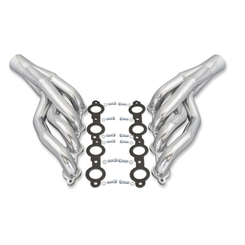 Dougs Headers & Manifolds #D3350 - Doug's Mid Length Header 64-67 GM A Body 4.8-6.2L LS Engine Swap 1 7/8" Primary 3" Collector Silver Ceramic Co
