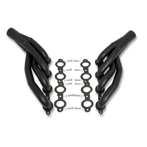 Dougs Headers & Manifolds #D3350-B - Doug's Mid Length Header 64-67 GM A Body 4.8-6.2L LS Engine Swap 1 7/8" Primary 3" Collector Black Hi Temp C