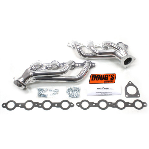 Dougs Headers & Manifolds #D3373 - Doug's Emissions Legal Header 02-13 GM Truck 4.8-5.3L LS W/O EGR 1 1/2" Primary 2 1/2" Collector Silver Cerami