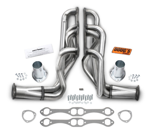 Dougs Headers & Manifolds #D358-SS - Doug's 304 Stainless Long Tube Header 58-64 Chevy 348-409 W Block 1 5/8" Primary 3" Collector D358-SS