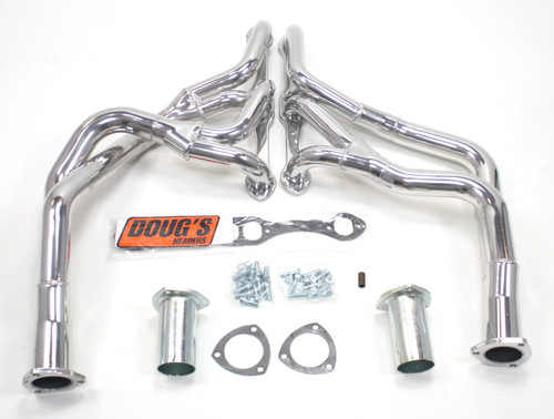 Dougs Headers & Manifolds #D370Y - Doug's Tri Y Header 78-88 GM G Body 265-400 SBC 1 5/8-2" Primary 2 1/2" Collector Silver Ceramic Coated D370Y