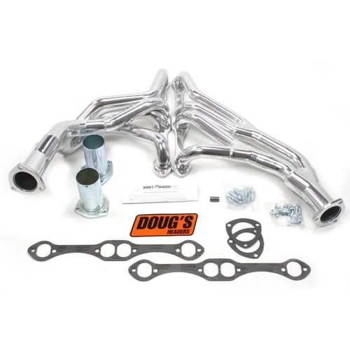 Dougs Headers & Manifolds #D372Y - Doug's Tri Y Header 67-72 GM Truck 265-400 SBC 2WD & 4 WD 1 5/8-2" Primary 2 1/2" Collector Silver Ceramic Coa