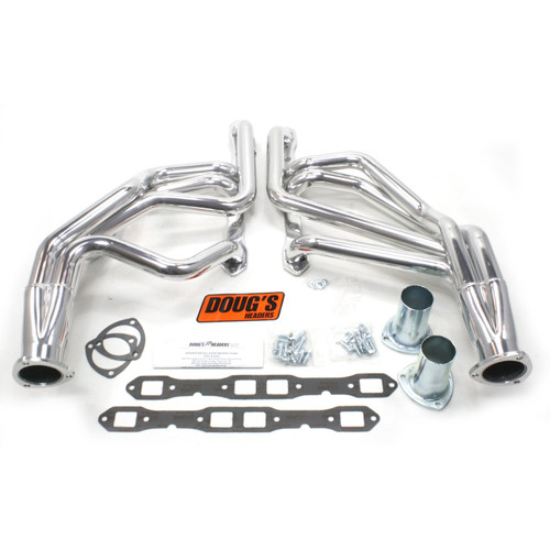 Dougs Headers & Manifolds #D451 - Doug's Long Tube Header 62-74 Various Mopar 383-400 'B' Motor 1 3/4" Primary 3" Collector Silver Ceramic Coated D451