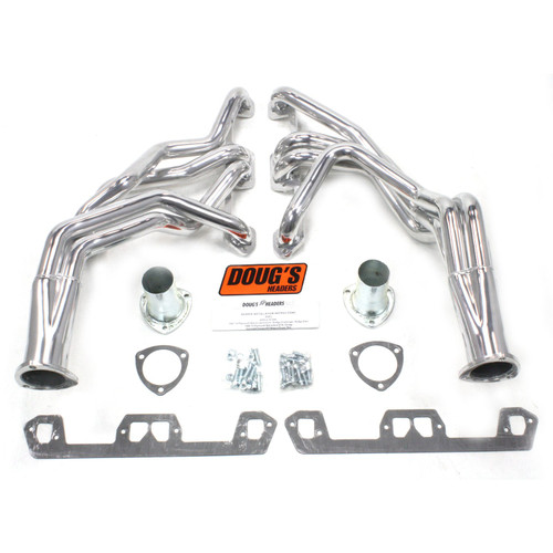 Dougs Headers & Manifolds #D453 - Doug's Long Tube Header 68-74 Various Mopar 273-360 LA Motor 1 5/8" Primary 3" Collector Silver Ceramic Coated D453