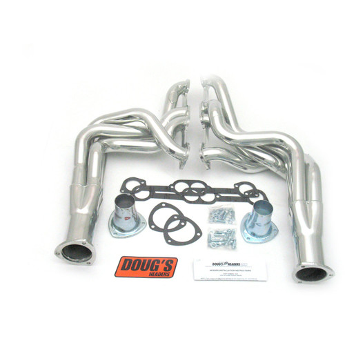 Dougs Headers & Manifolds #D523 - Doug's Long Tube Header 70-81 Firebird 455 W/HO/SD/Ram Air Heads only 2" Primary 3 1/2" Collector Silver Cerami