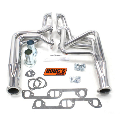 Dougs Headers & Manifolds #D570 - Doug's Long Tube Header 70-81 Firebird 326-455 1 3/4" Primary 3" Collector Silver Ceramic Coated D570