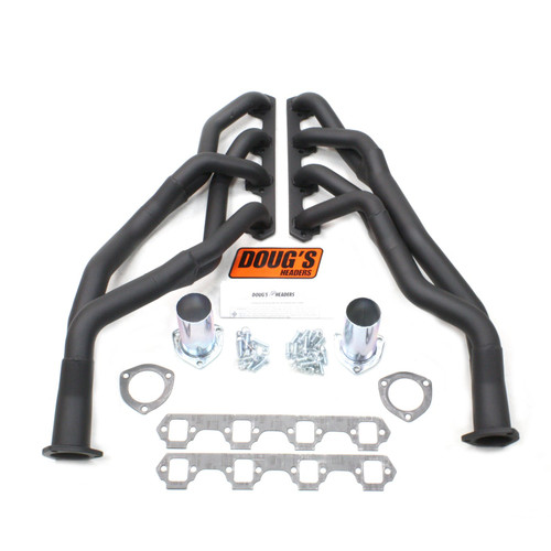 Dougs Headers & Manifolds #D660YS-B - Doug's Tri Y Header 60-65 Falcon 260-302 SBF Standard Trans 1 5/8-2" Primary 2 1/2" Collector Black Hi Temp
