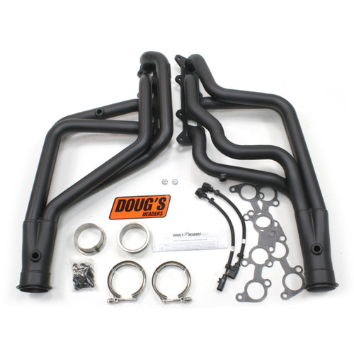 Dougs Headers & Manifolds #D6652-B - Doug's Long Tube Header 65-73 Ford 5.0L Coyote Engine Swap 1 3/4" Primary 3" Collector Black Hi Temp Coated