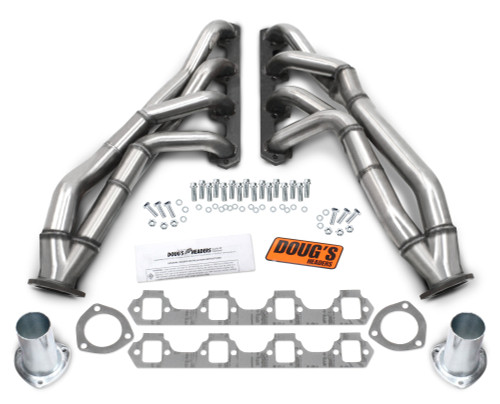 Dougs Headers & Manifolds #D690YA-SS - Doug's 304 Stainless Tri Y Header 65-70 Mustang 260-306 SBF Automatic Trans 1 5/8-2" Primary 2 1/2" Collec